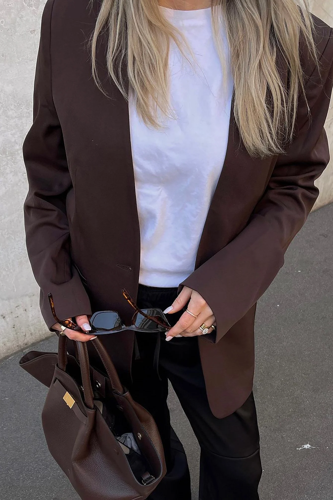 Gerader Oversize-Blazer ohne Revers