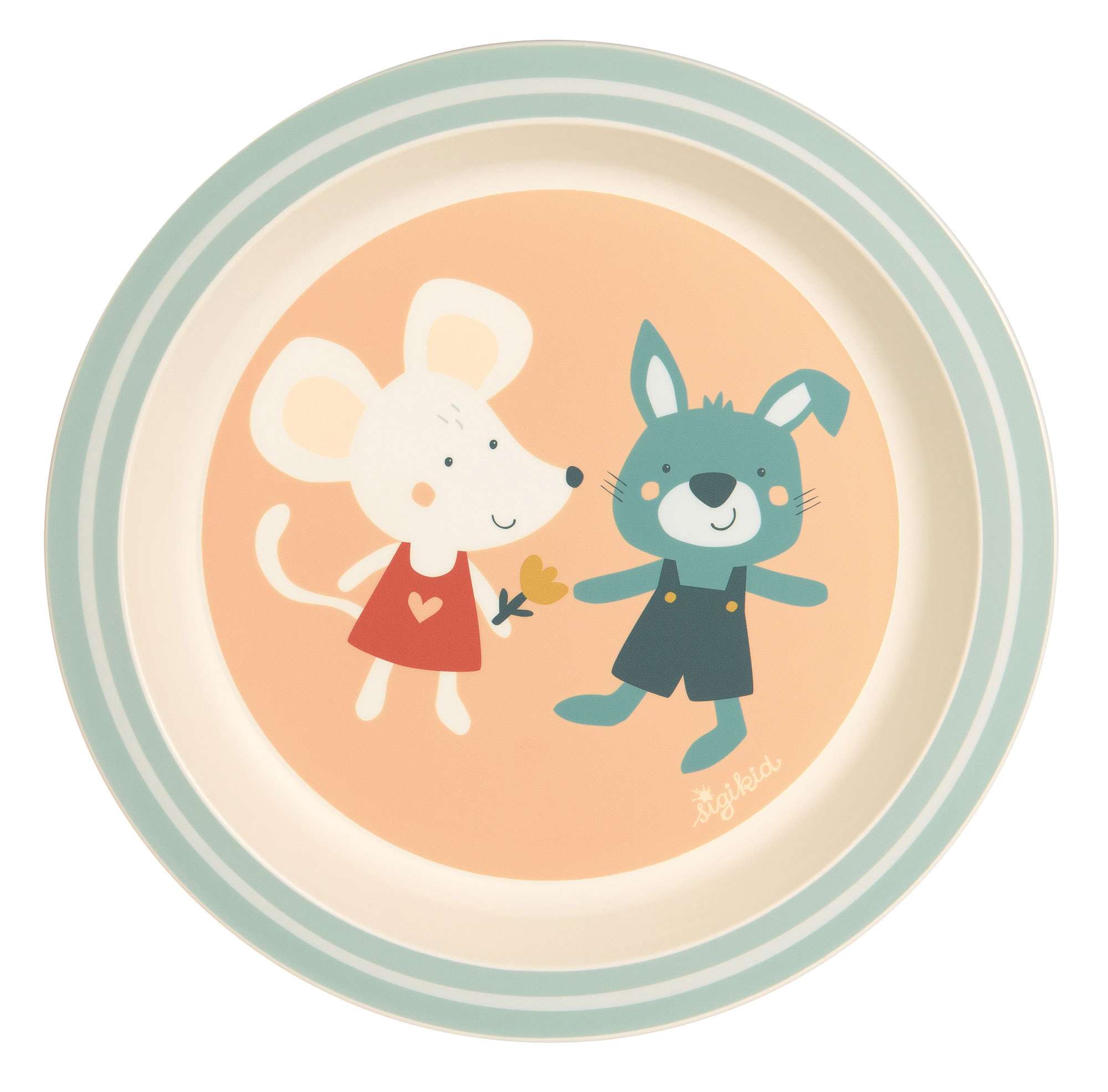 Kinder Teller Hase 4 Freunde, rPET