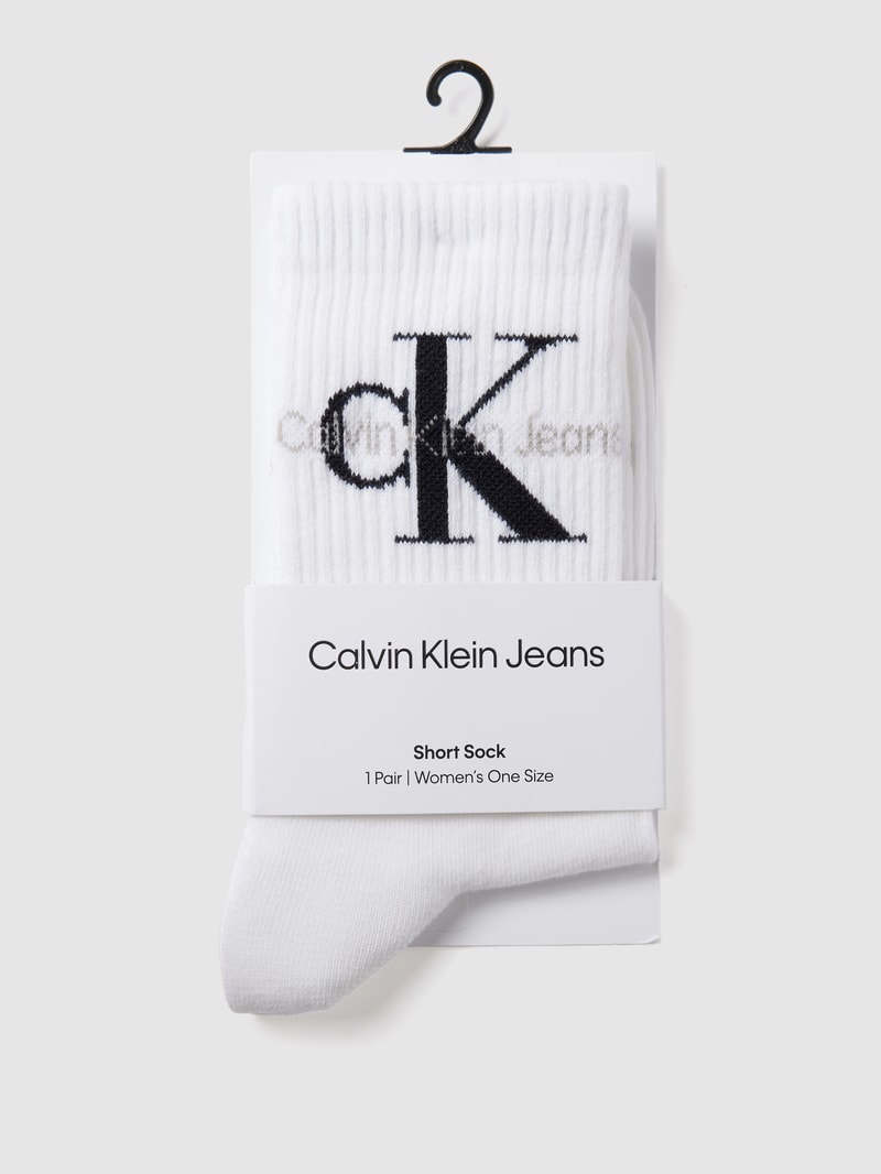 Socken in Ripp-Optik in weiss