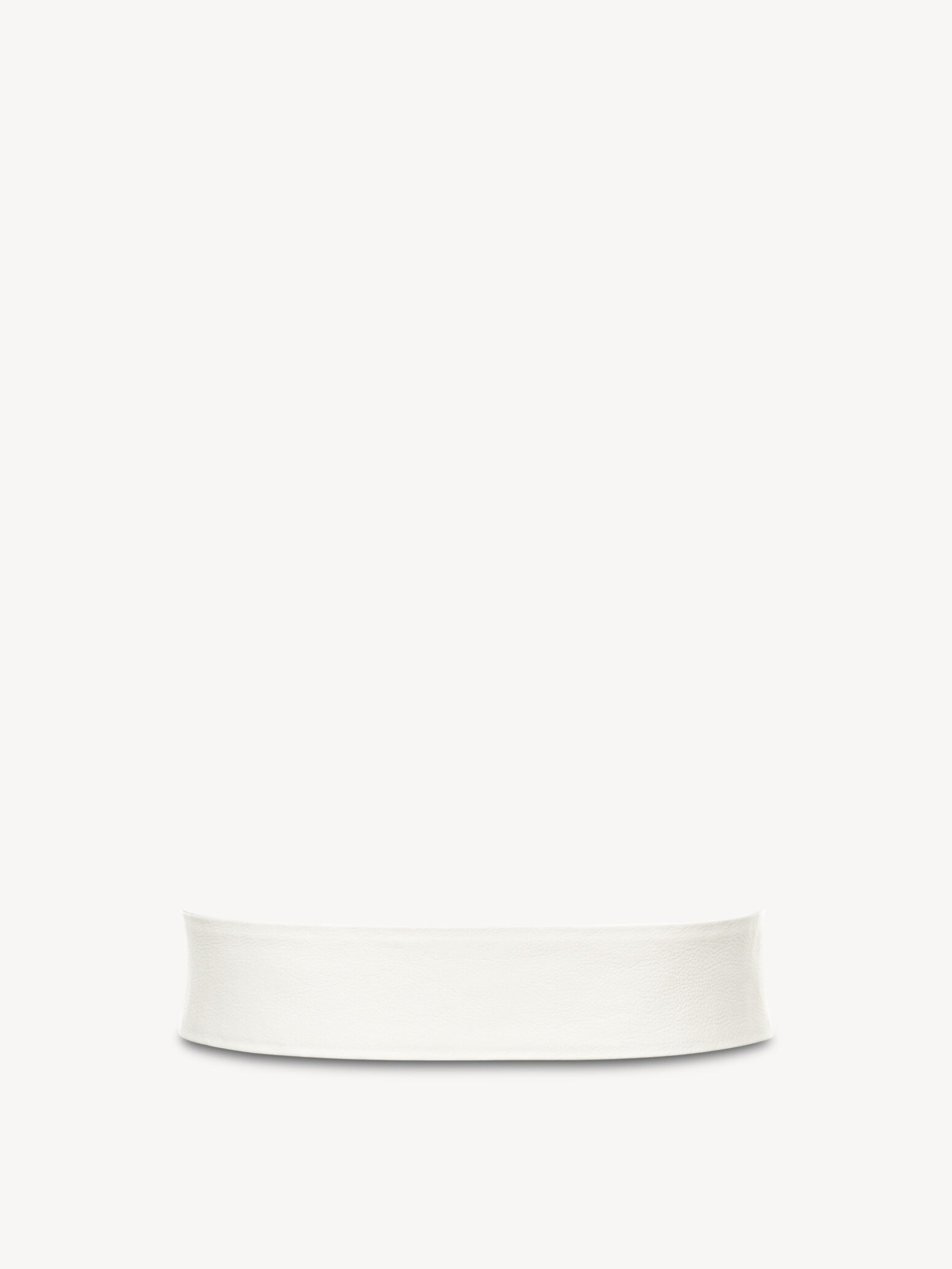 Ceinture de taille en cuir - blanc