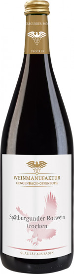 2019 Spätburgunder Rotwein trocken 1,0 L - Weinmanufaktur Gengenbach