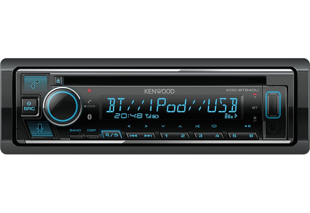 Kenwood KDC-BT640U 1DIN CD USB-Receiver Bluetooth Spotify Amazon Alexa Control Autoradio