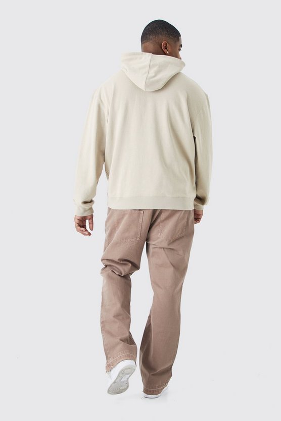 Plus Slim-Fit Schlagjeans