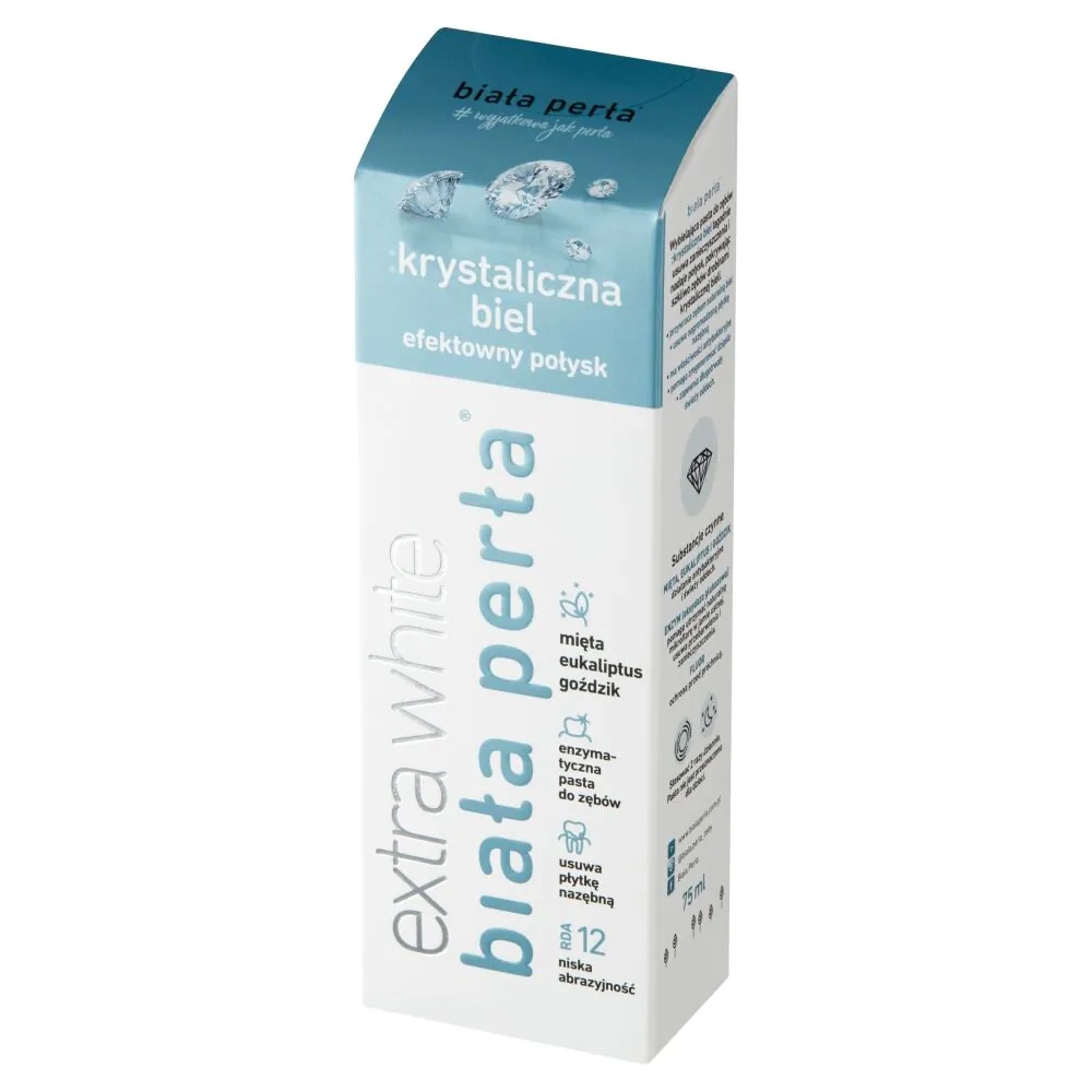 Balta perlų balinamoji dantų pasta „Crystal White“