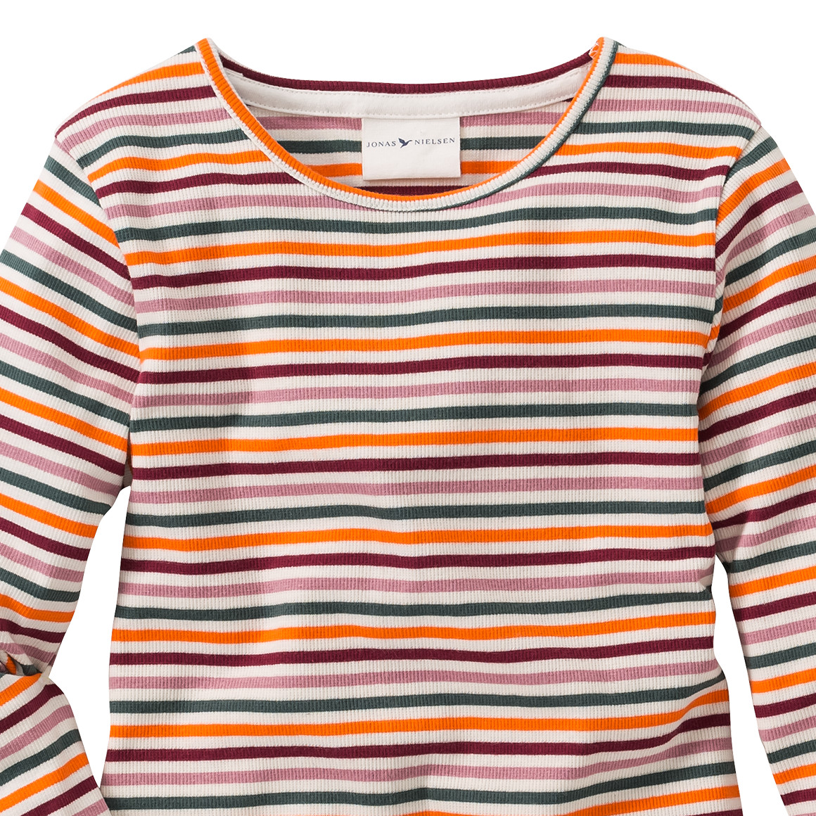 Mädchen Langarmshirt mit gerippter Struktur