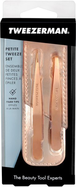 Tweezerman Petite Tweeze Set - Petite Pinzetten, Rose Gold Pinzette