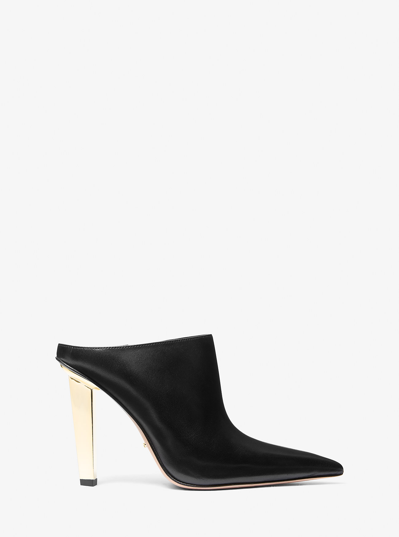 Halle Lær Mule Pumps - SVART