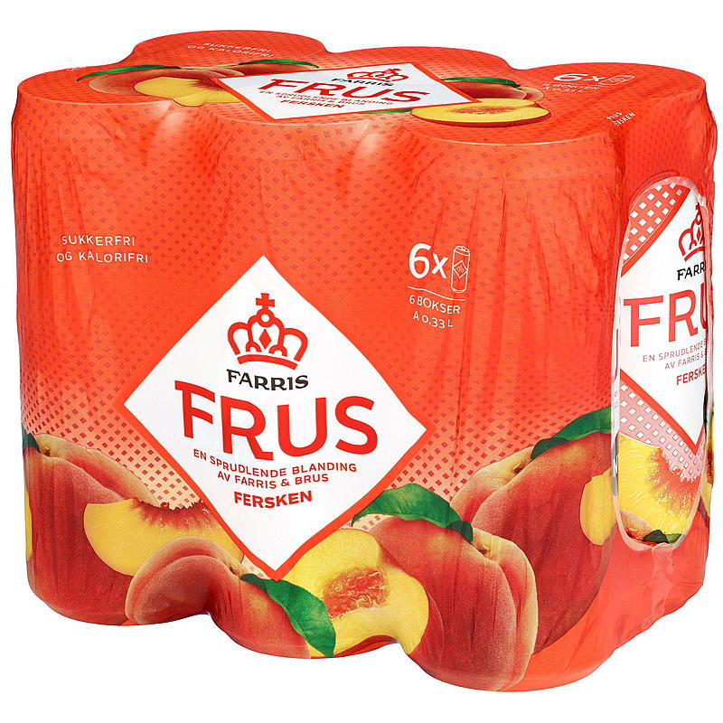Farris Farris Frus 0,33 l boks 6-pk fersken