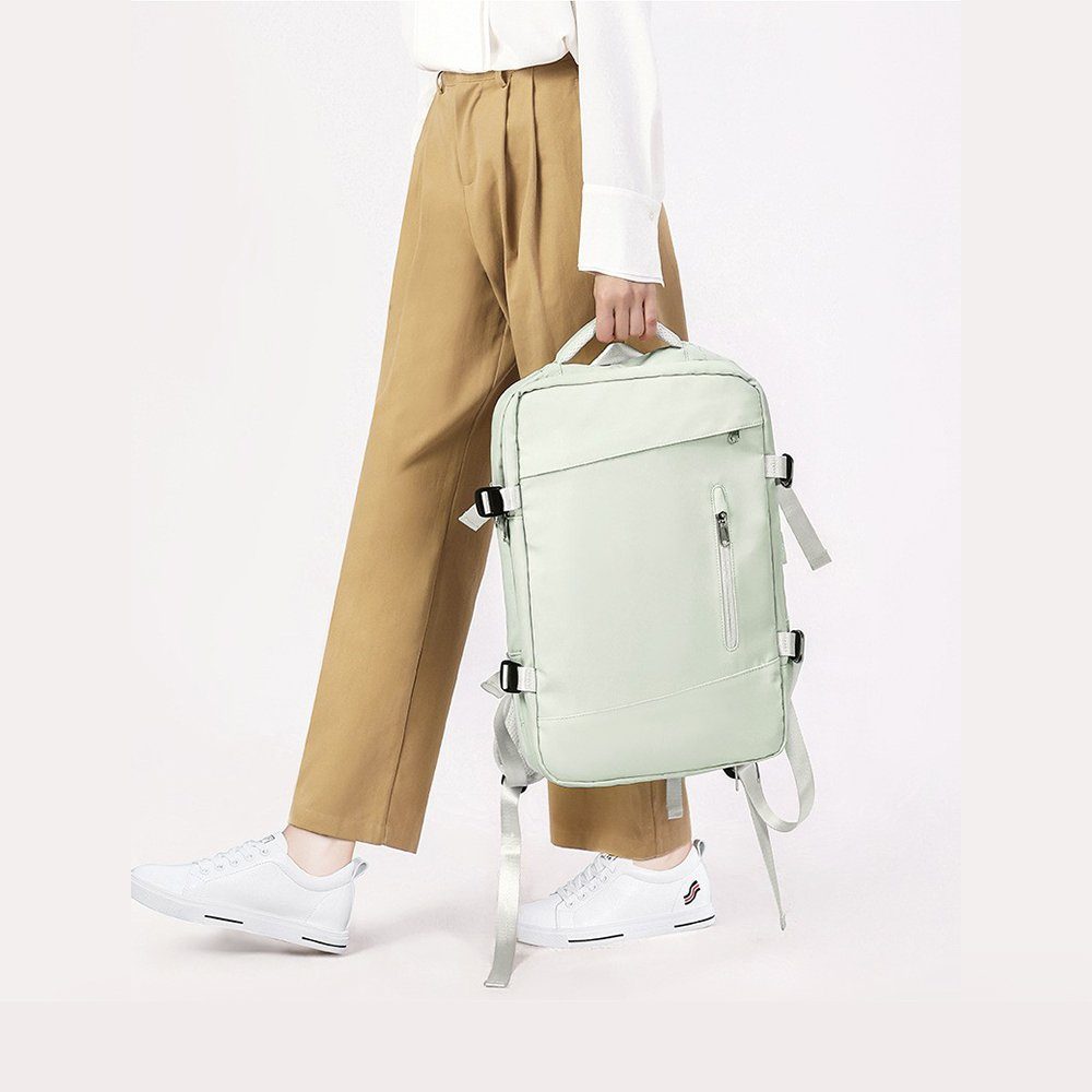REDOM Reiserucksack Laptoprucksack Laptop Rucksack Rucksäcke Freizeitrucksack Laptoptasche (Reisen Notebook Laptop Tasche Schule Uni Rucksack Handgepäck, Sportrucksack, Anti-Diebstahl, Backpack Laptopfach, USB-Lade-Anschluss), für Herren Damen Jungen