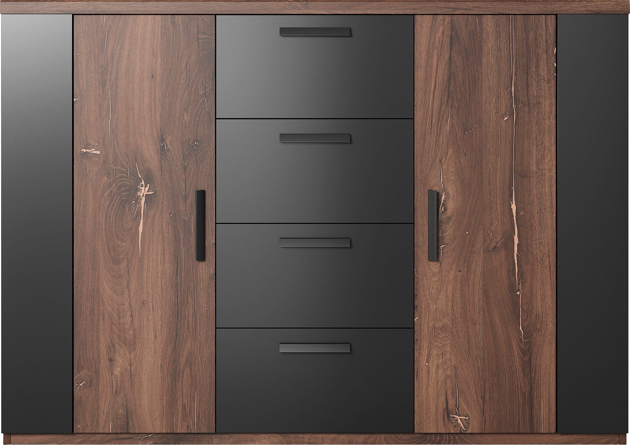 Helvetia Sideboard Sigma, 2-türig und mit 4 Schubladen