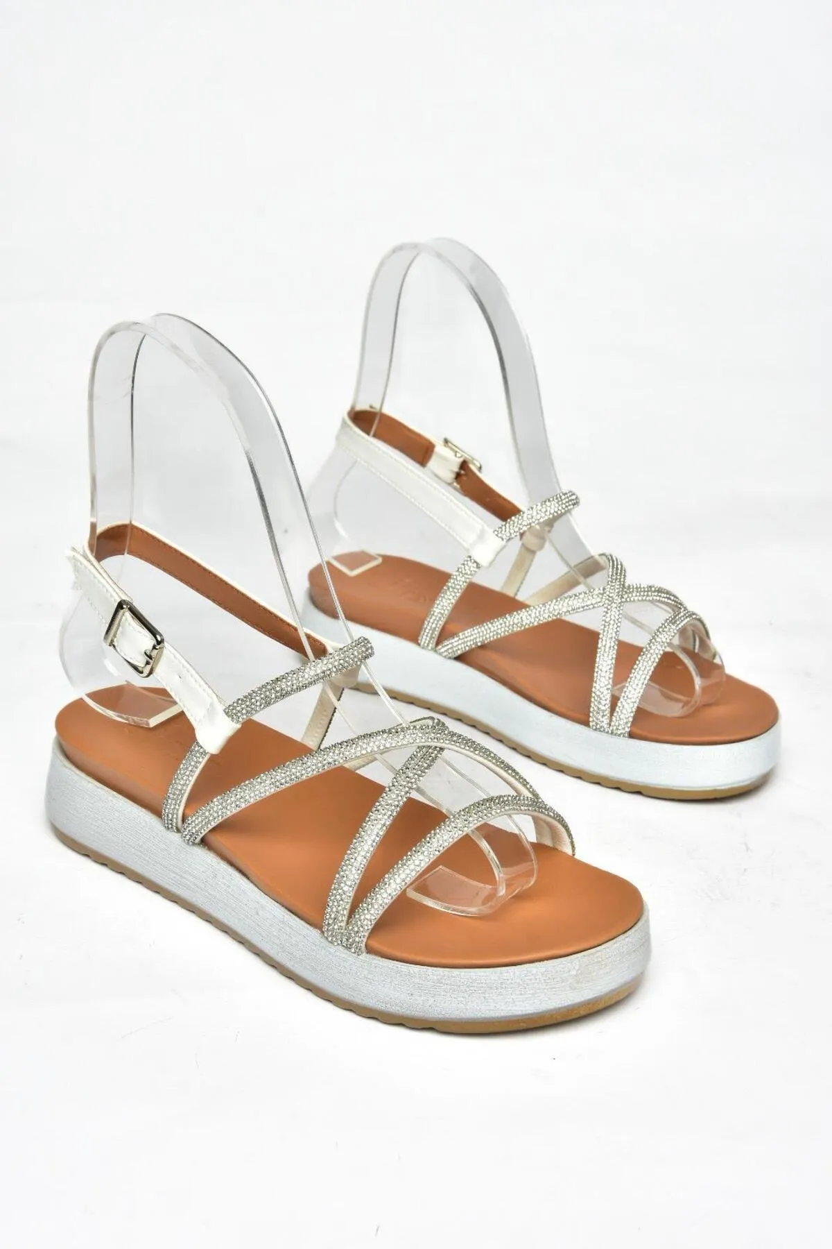 Fox Shoes  Sandalette - Weiß - Flacher Absatz