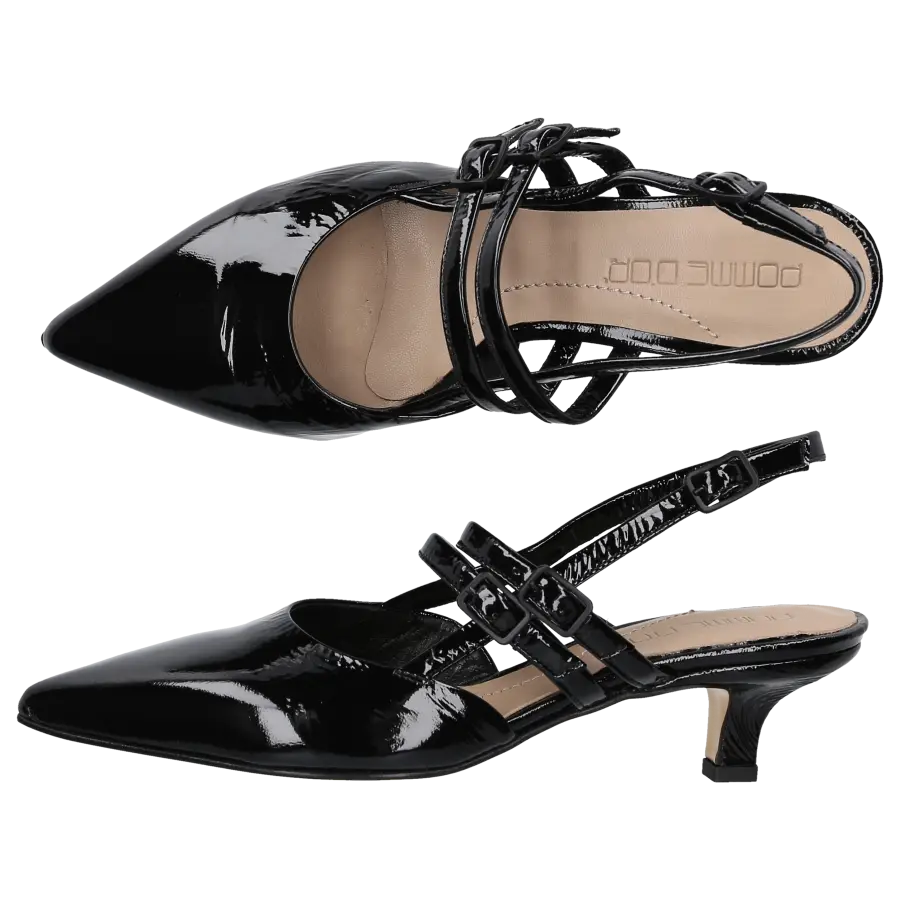 Pomme D`OR - Slingpumps 4952 Lackleder - schwarz