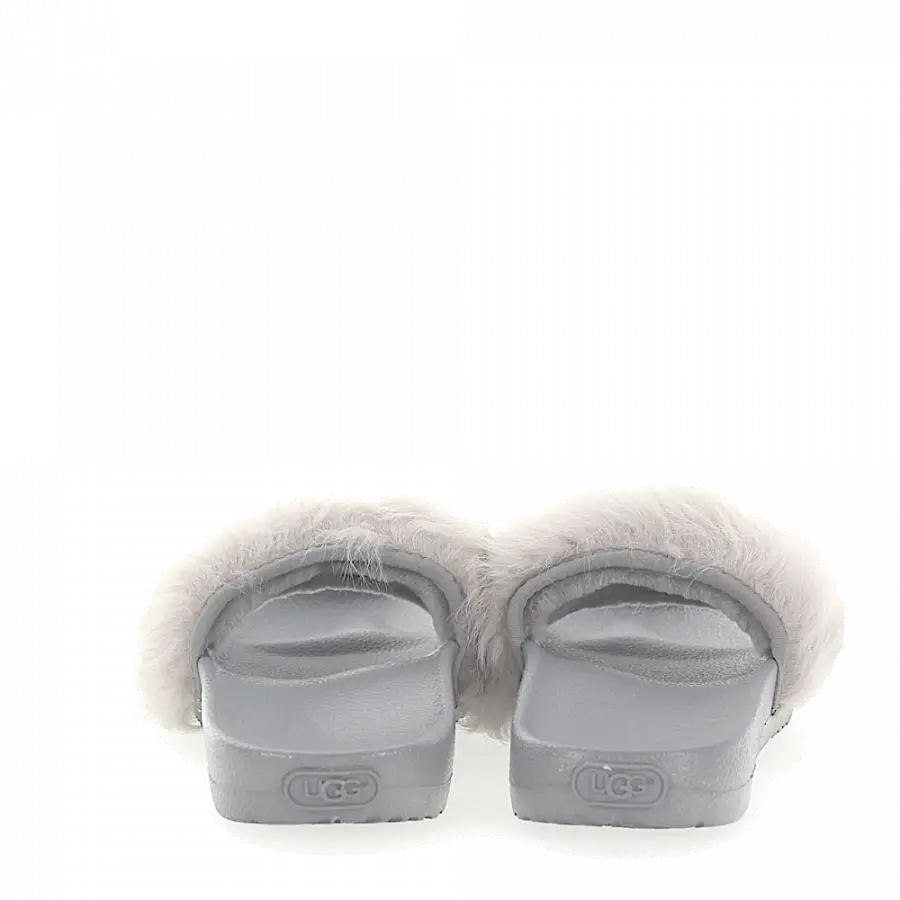 UGG - Badeschuhe Fellschaft grau - grau