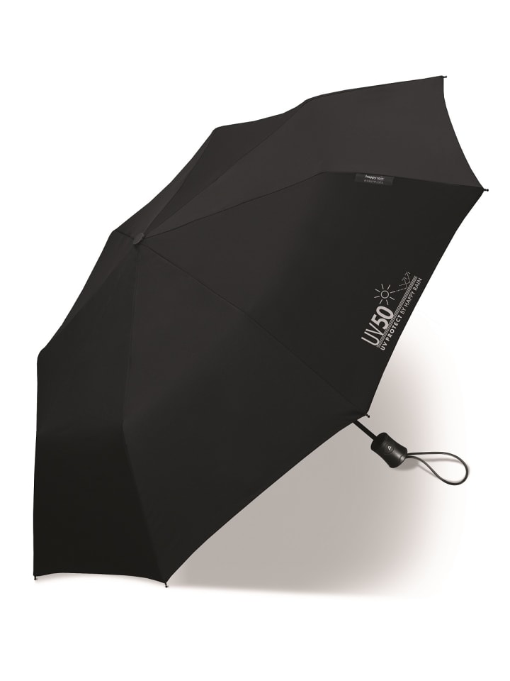 happy rain Mini AC UV50 Protect Automatik Taschenschirm in black günstig kaufen onesize