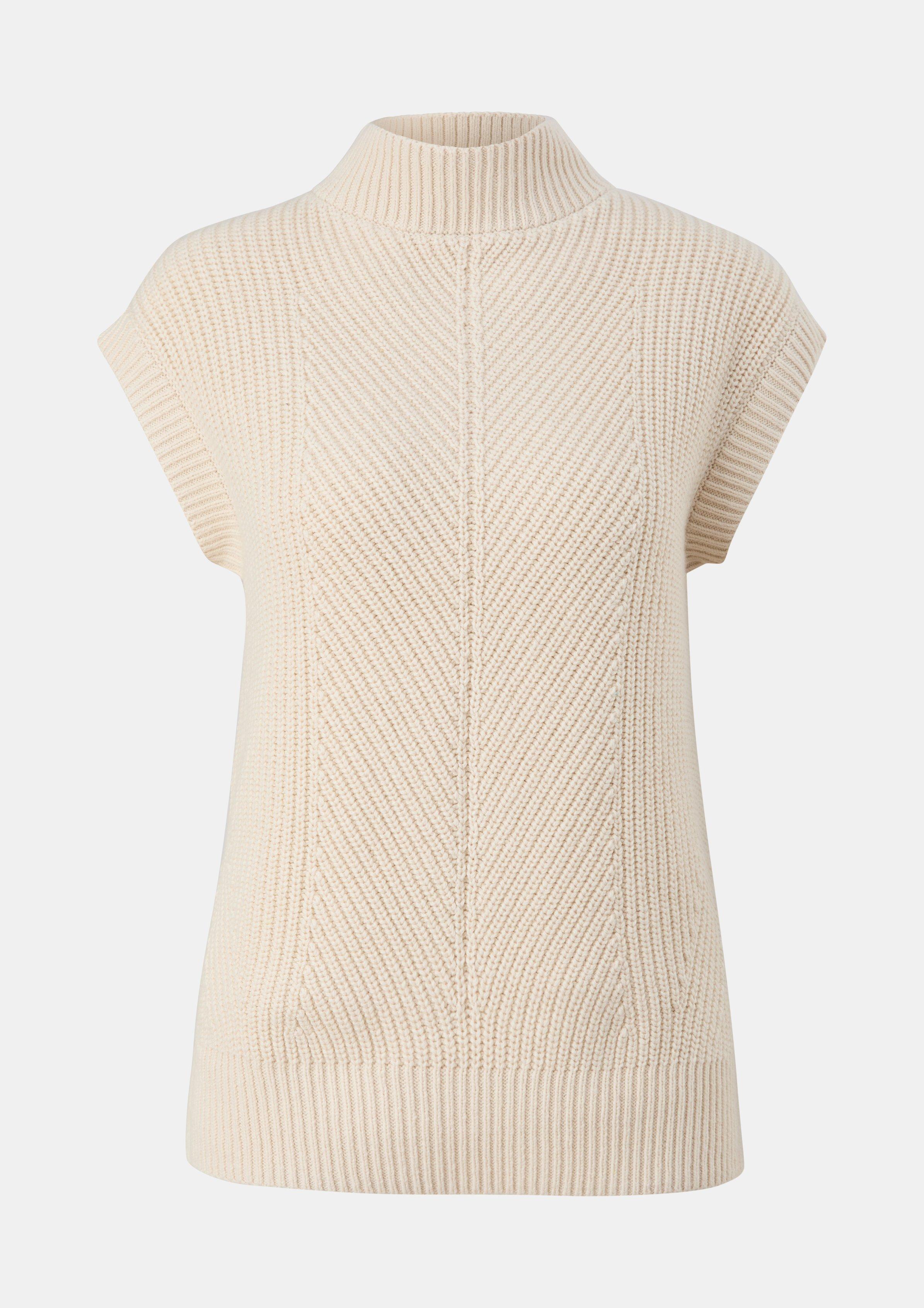 Strickpullunder aus Wollmix - helles beige