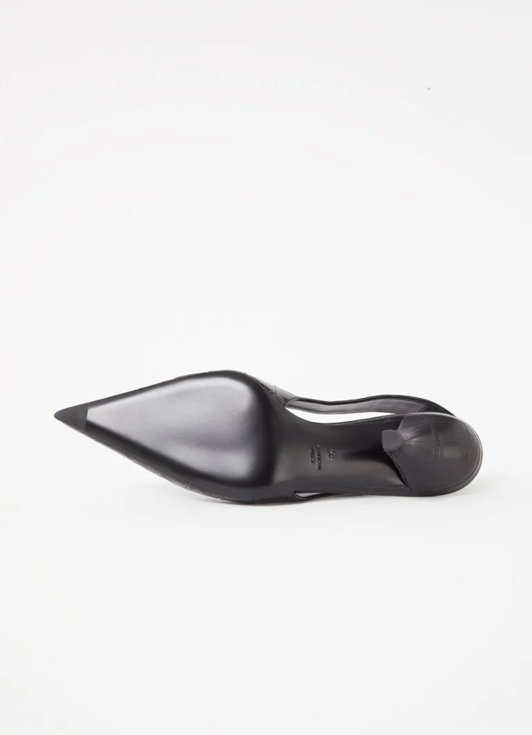 TOTEME Klassinen nahkainen slingback-laukku krokotiilikuvioinnilla