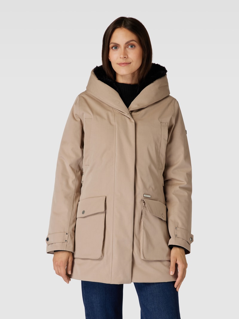 Parka mit Kapuze Modell 'BRITT' in beige
