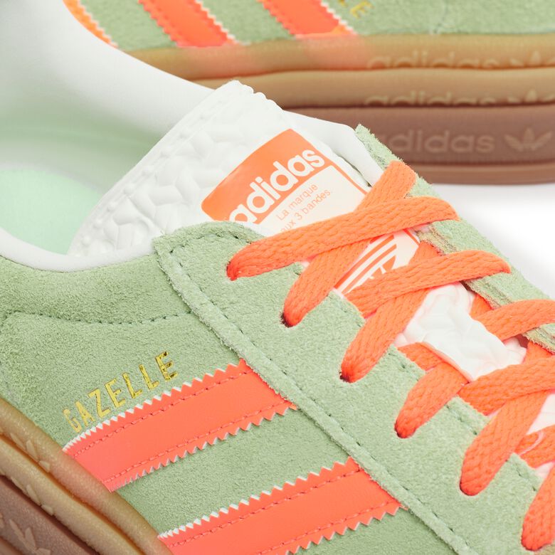 adidas Originals Wmns Gazelle Bold (Plateau) semi green spark/screaming orange/core white