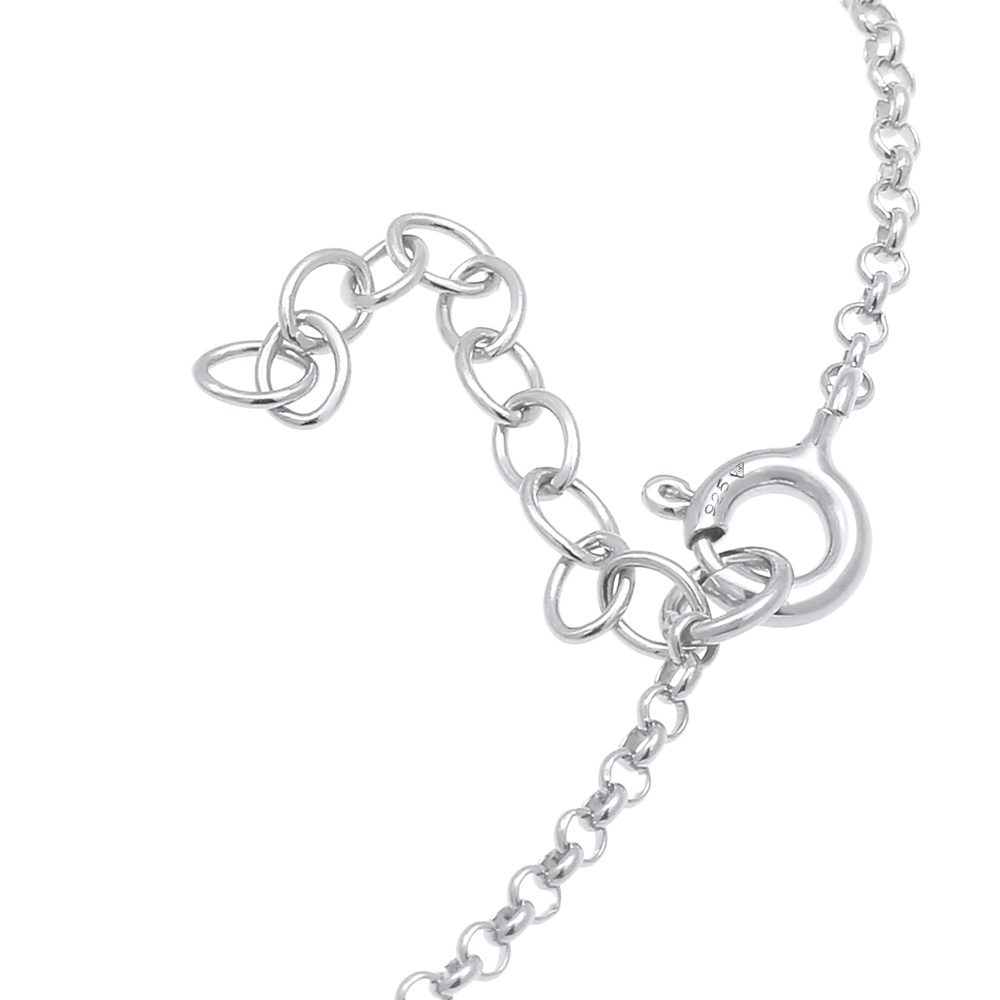 Elli Elli Bracelet Plättchen Disc Kreis Rund Boho 925 Silber Bracelet