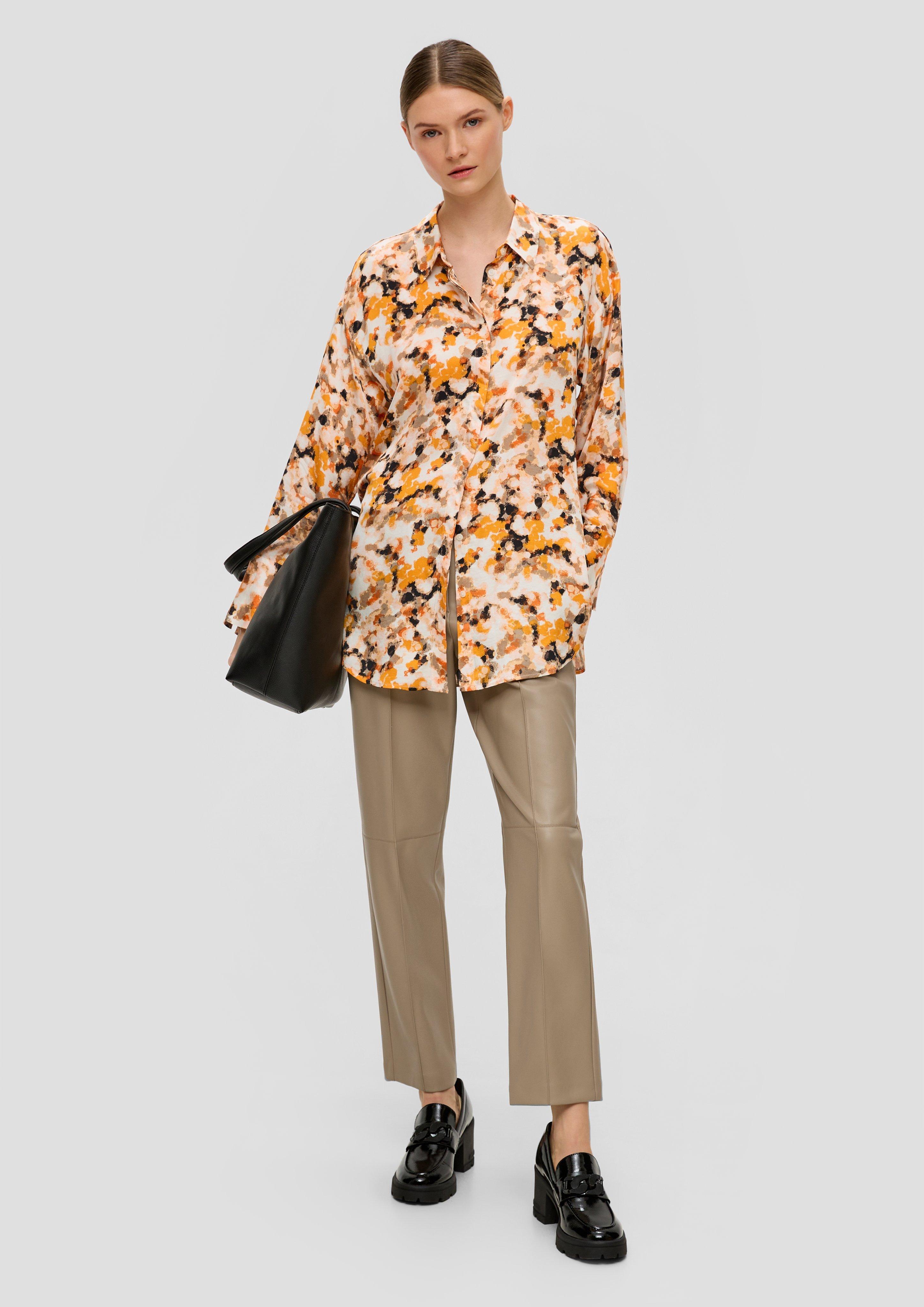 Longbluse aus Viskose-Satin  2139191-07A5