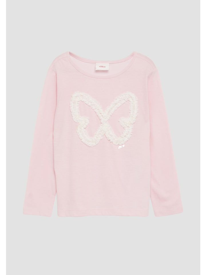s.Oliver T-Shirt langarm in Pink günstig kaufen