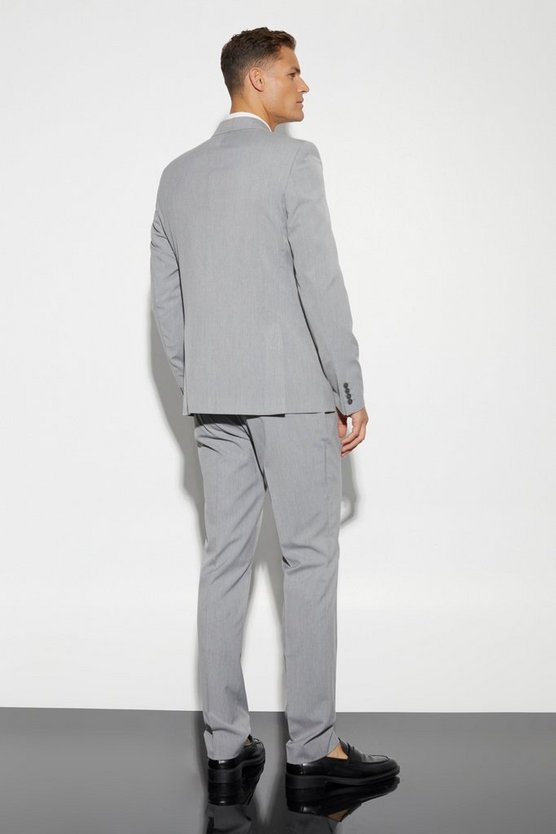 Tall zweireihige Slim-Fit Anzugjacke