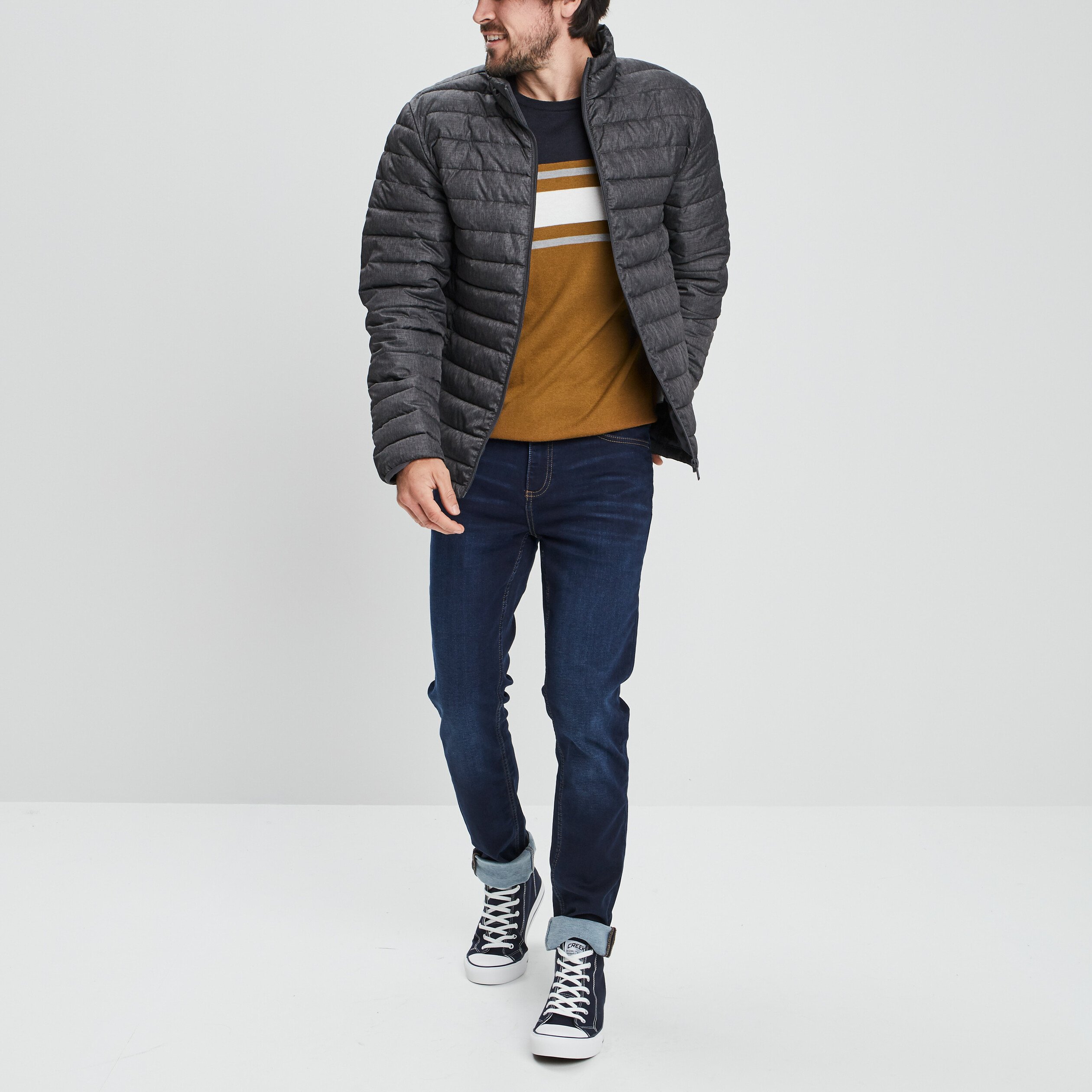 Jeans coupe slim denim brut homme | La Halle