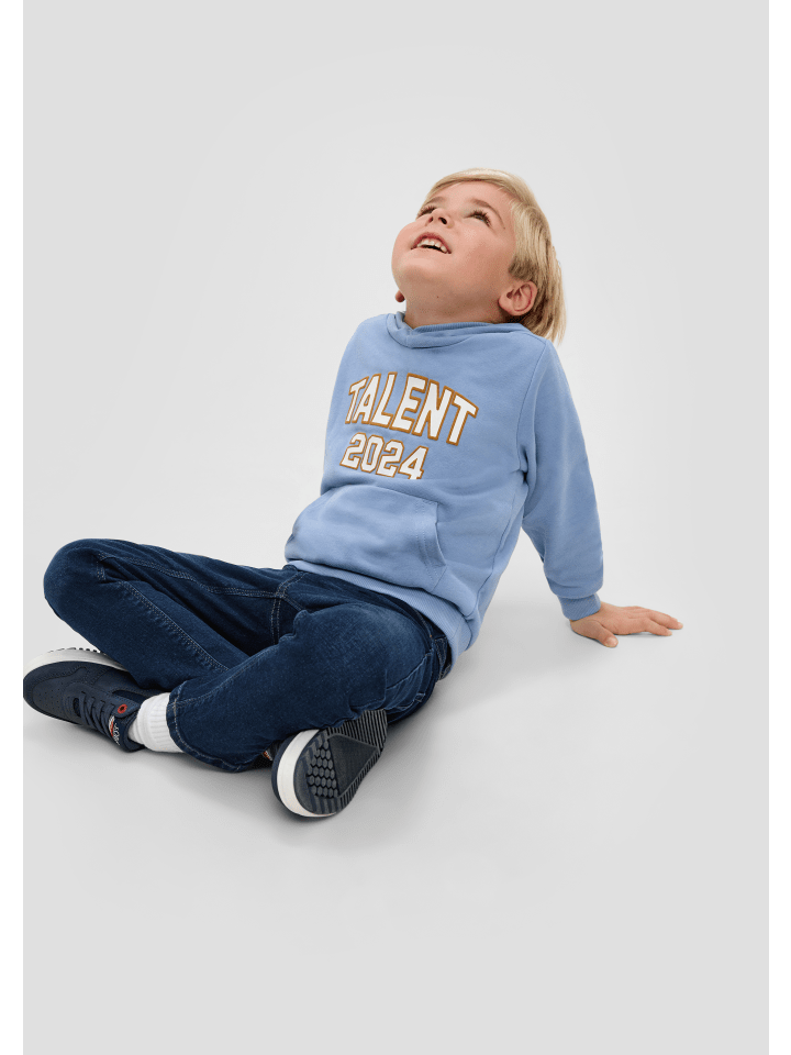 s.Oliver Jeans-Hose lang in Blau günstig kaufen