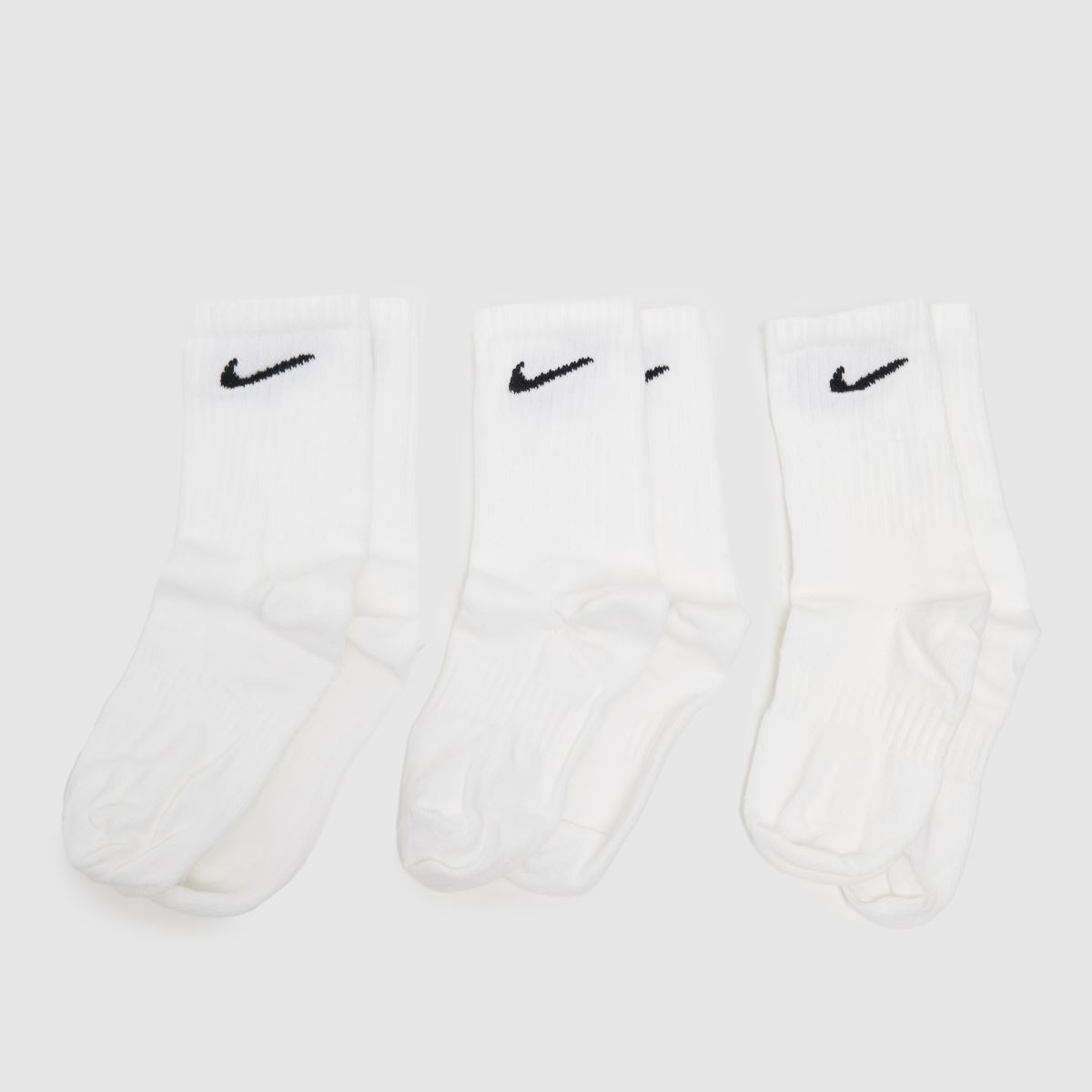 Nike vita och svarta barnstrumpor 3-pack