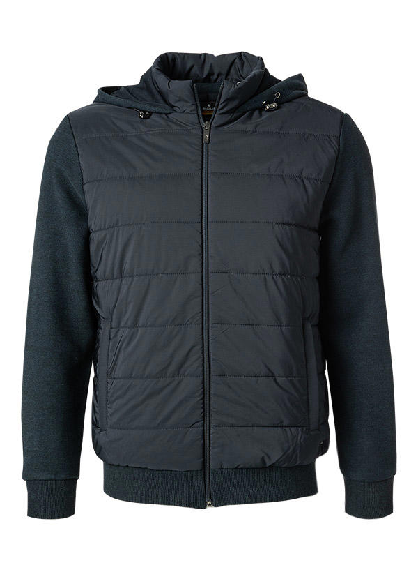 RAGMAN, Sweatjacke, Strick-Mikrofaser, dunkelblau