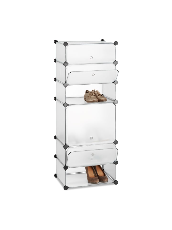 relaxdays Schuhregal in Weiß - (B)37 x (H)52 x (T)9 cm günstig kaufen onesize