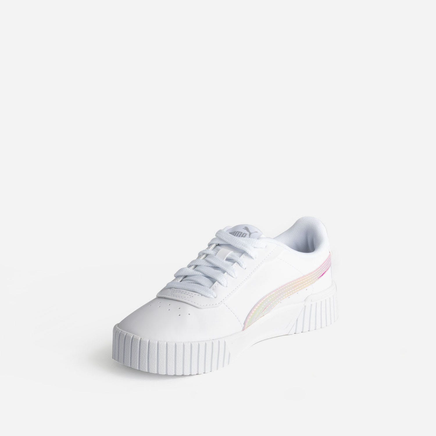 Tennis PUMA blanche et iridescente à plateforme