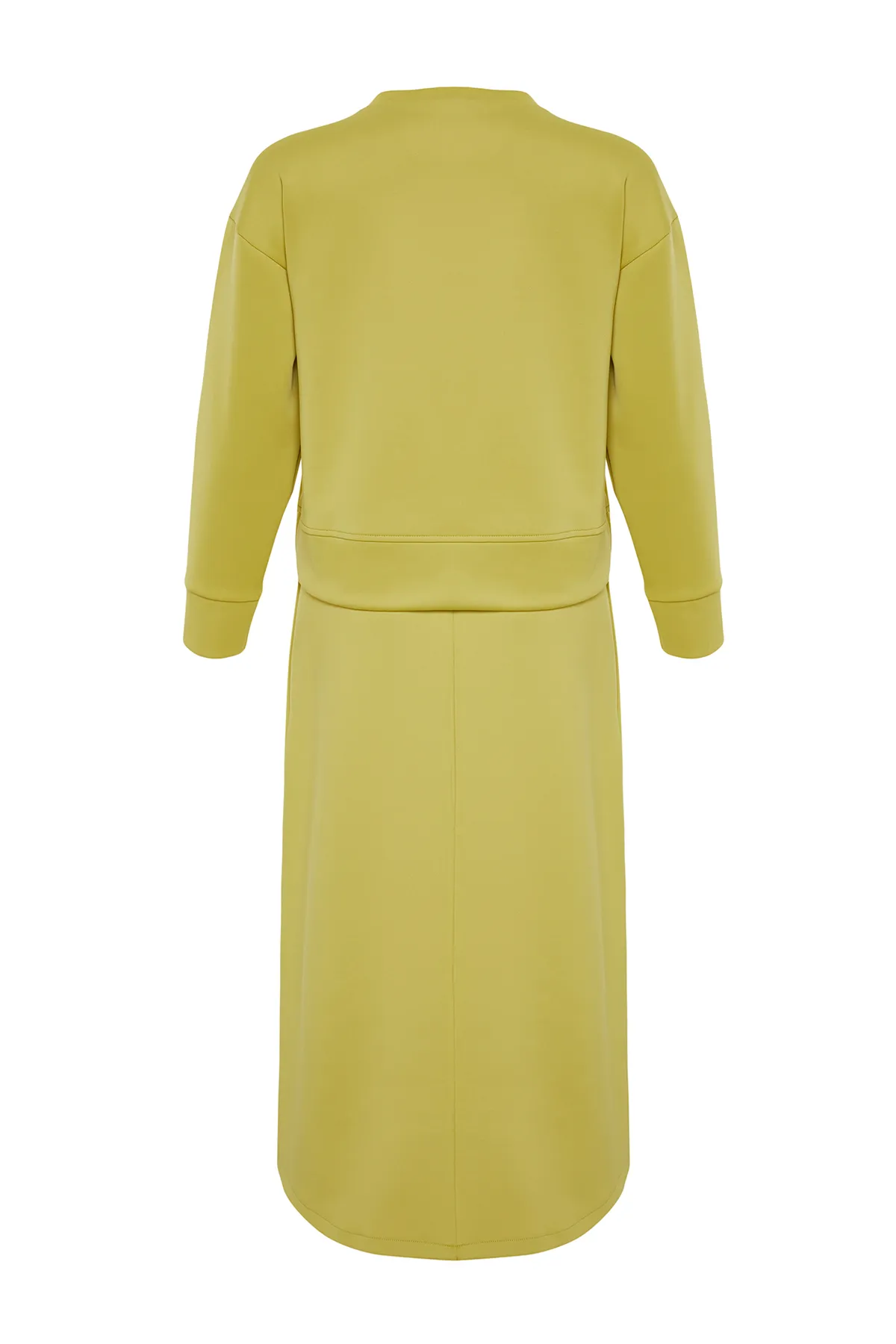 Trendyol Modest  Grüner schlichter Strick-Sweatrock-Anzug für Taucher/Taucher TCTSS24US00039
