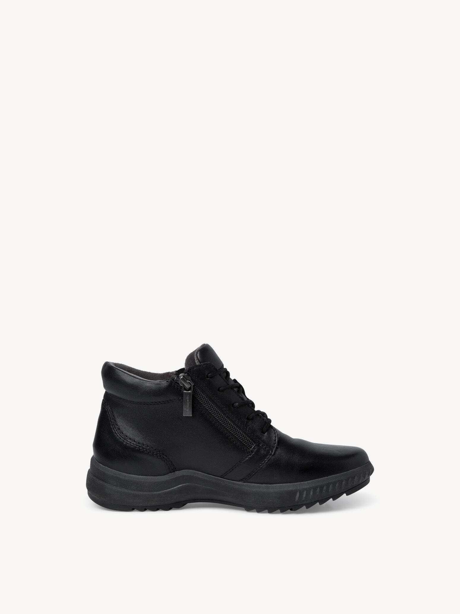 Bottine en cuir - noir