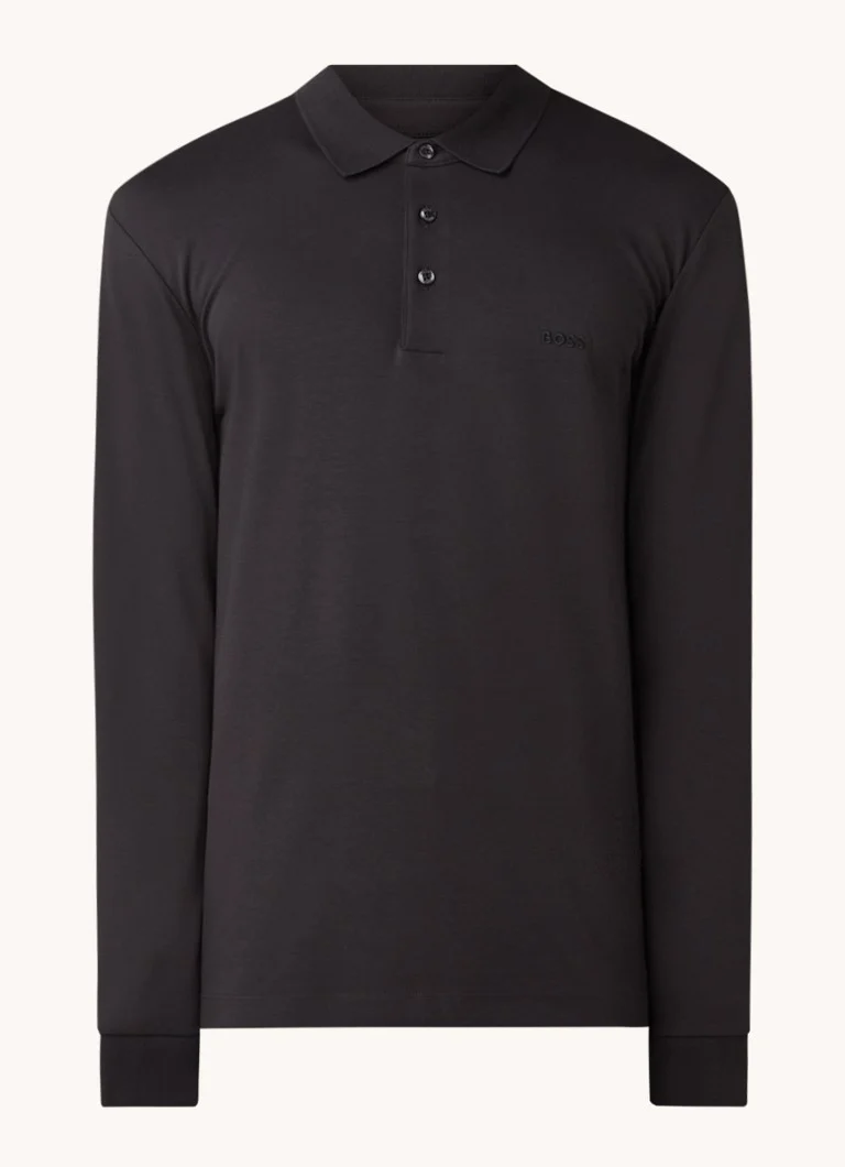 Tricou polo HUGO BOSS Pado cu croială clasică, logo și inserții elastice.