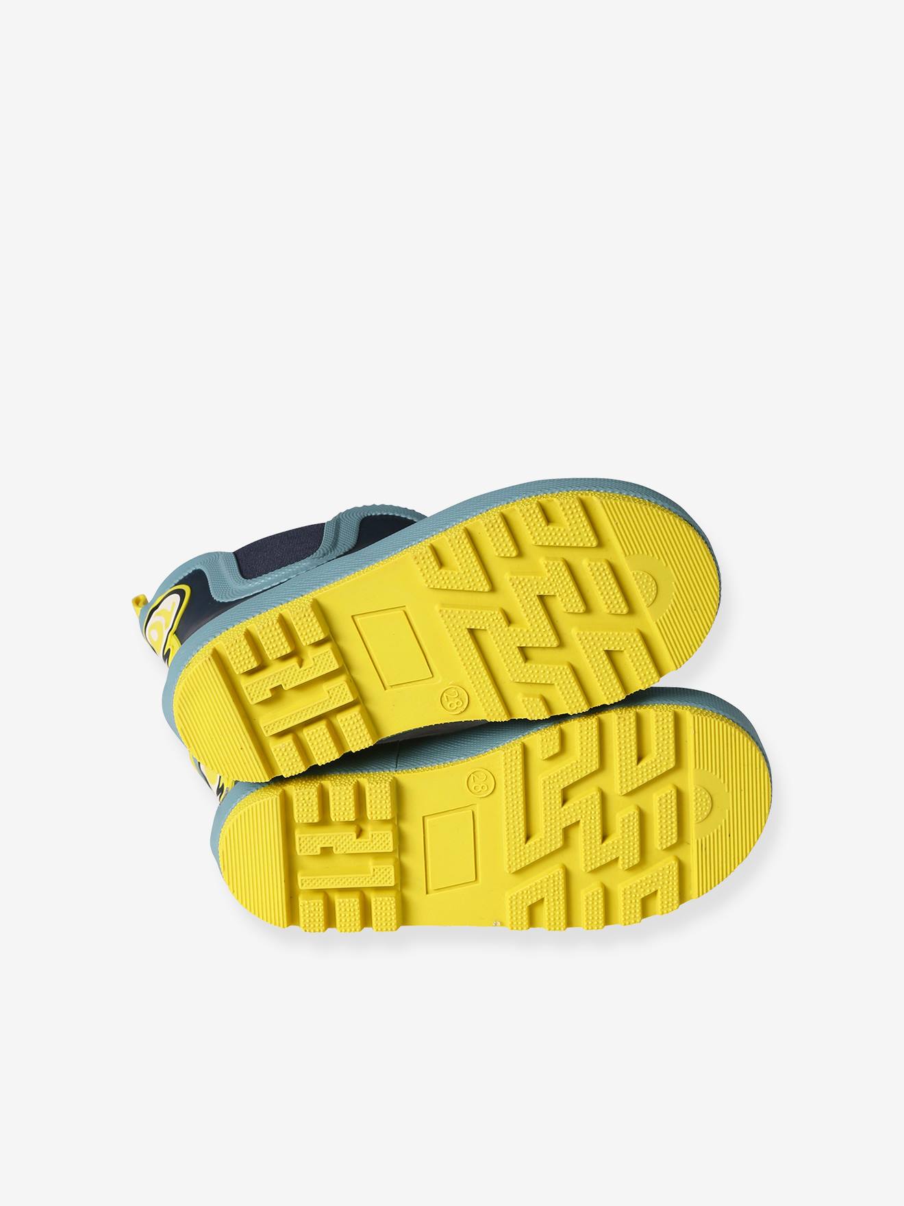 Bottes de pluie basses élastiquées enfant marine