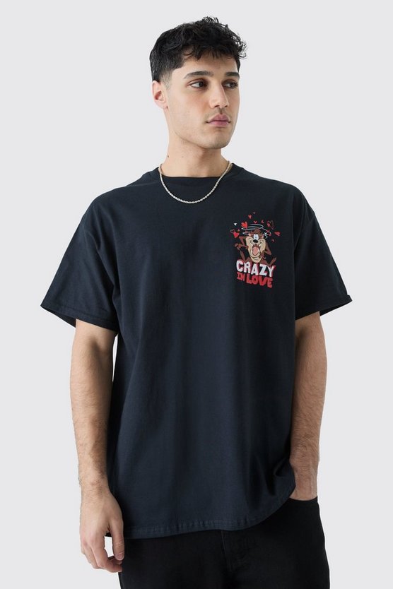 Oversize T-Shirt mit lizenziertem Valentines Taz Print