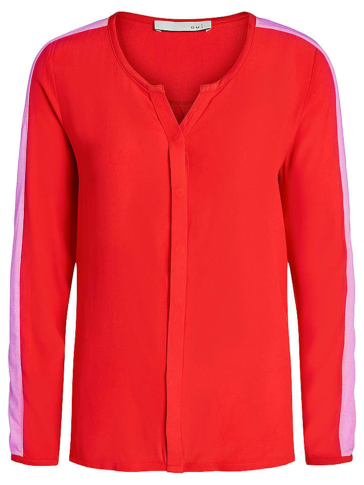 Oui Bluse in Rot/ Rosa günstig kaufen 36
