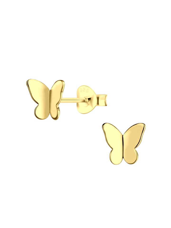 Alexander York Ohrringe, Ohrstecker SCHMETTERLING in Gold aus 925 Sterling Silber, 2-tlg. günstig kaufen onesize