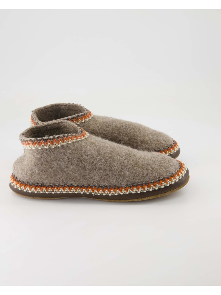 HAFLINGER Geschlossene Hausschuhe in Beige günstig kaufen