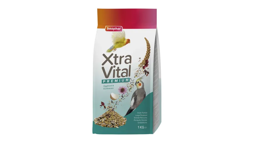 beaphar Vogelfutter XtraVital Großsittich 1 kg