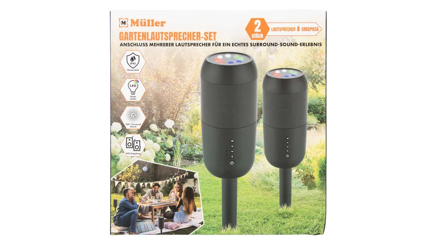 Gartenlautsprecher Duo Pack