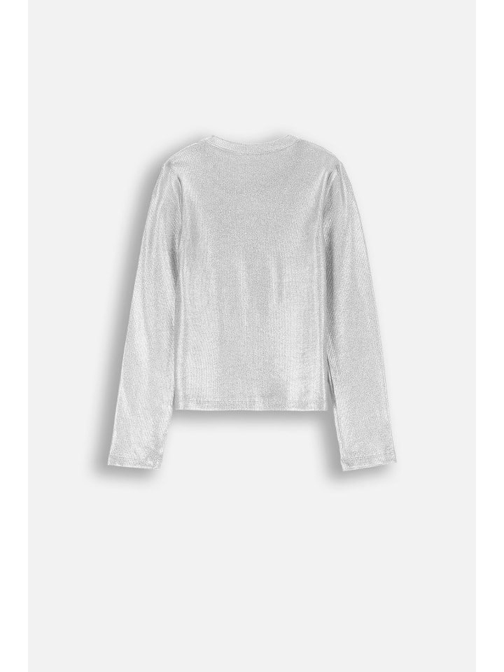 Coccodrillo T-Shirt mit langen Ärmeln in silbern günstig kaufen