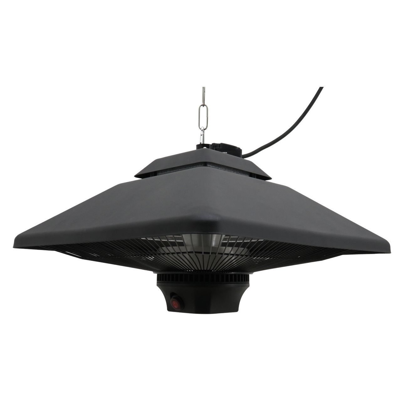 Outsunny Terrassenstrahler mit Fernbedienung LED Beleuchtung, 2000W, 43x43x25cm