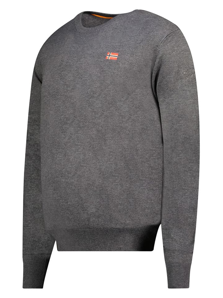 Geographical Norway Pullover in Anthrazit günstig kaufen