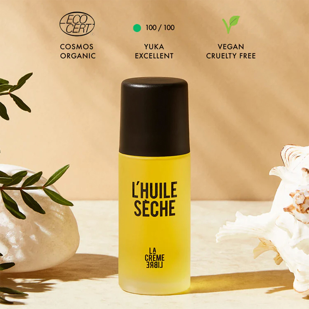 La crème libre Coffret L'Huile Sèche + Le Savon Aux Fleurs et son porte-savon Soin Corps