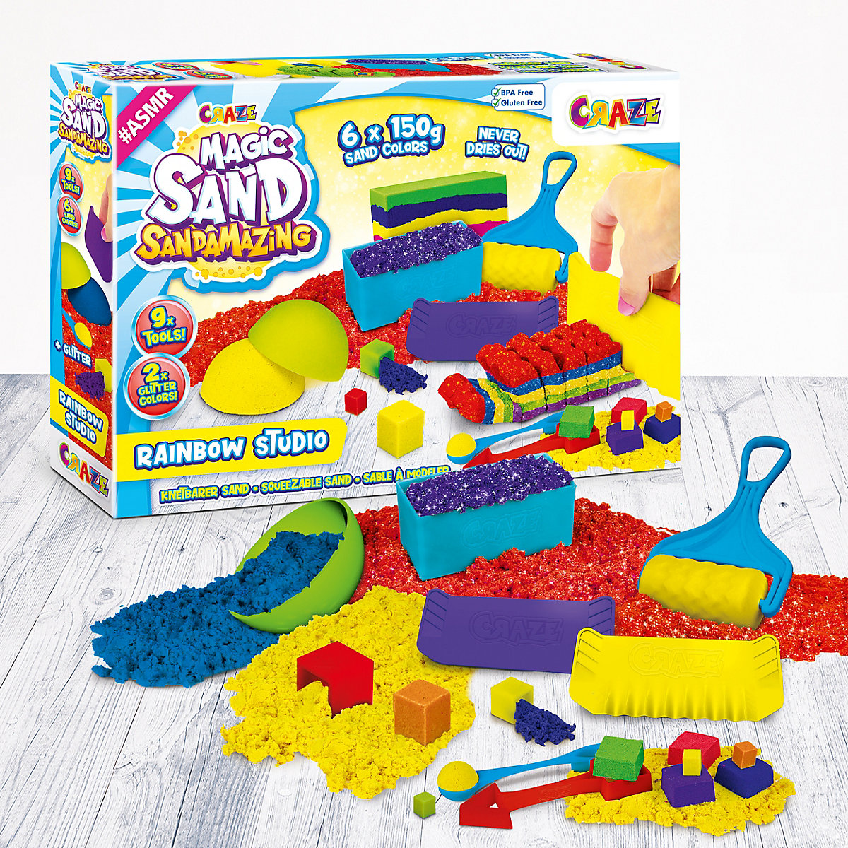 CRAZE MAGIC SAND - Sandamazing- Rainbow Studio