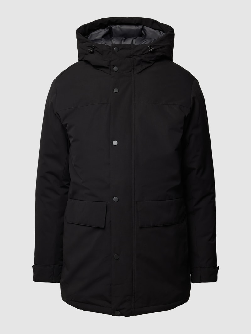 Parka mit Kapuze Modell 'CHAMP' in schwarz