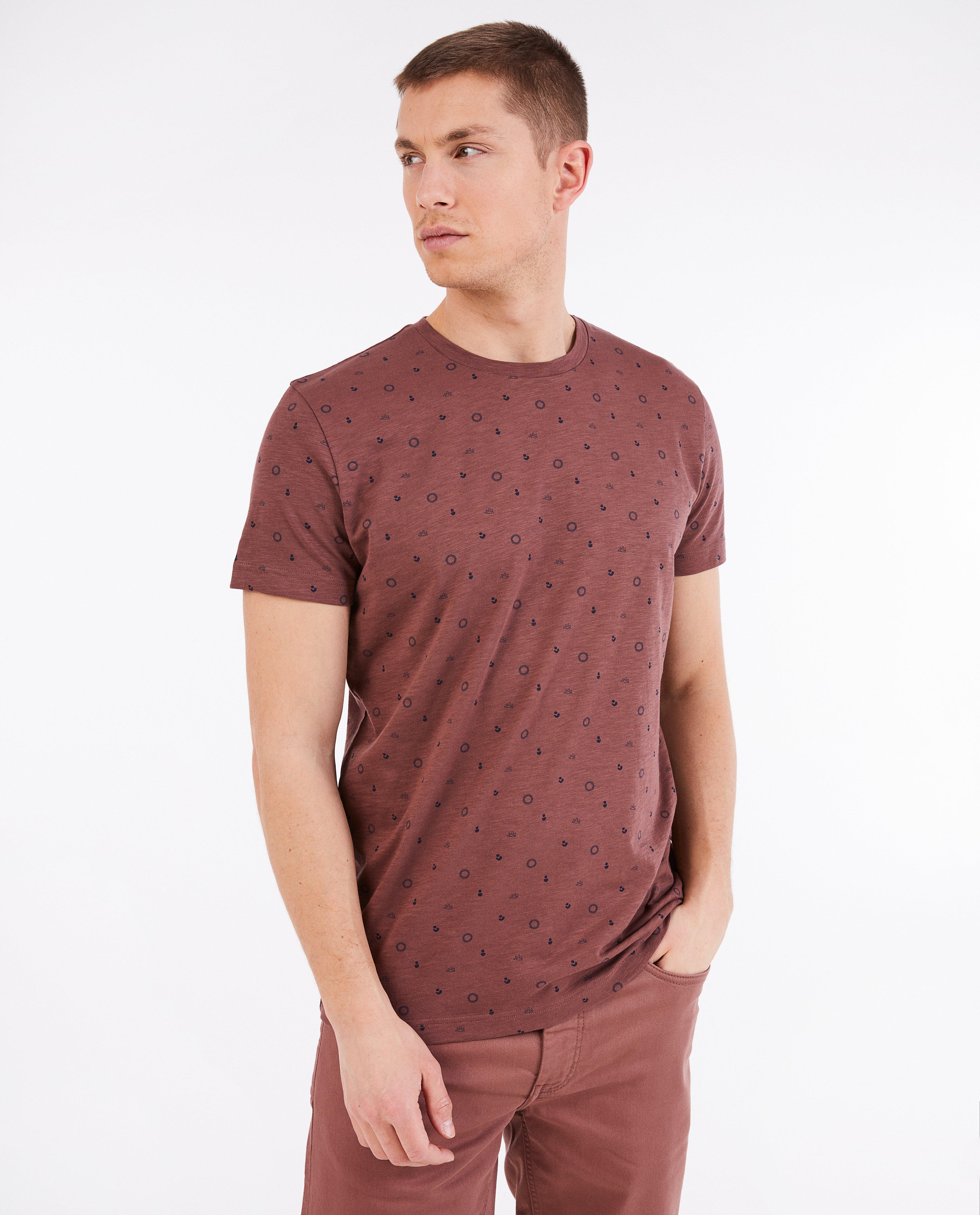 Tricou maro din bumbac organic cu tematică de quarterback