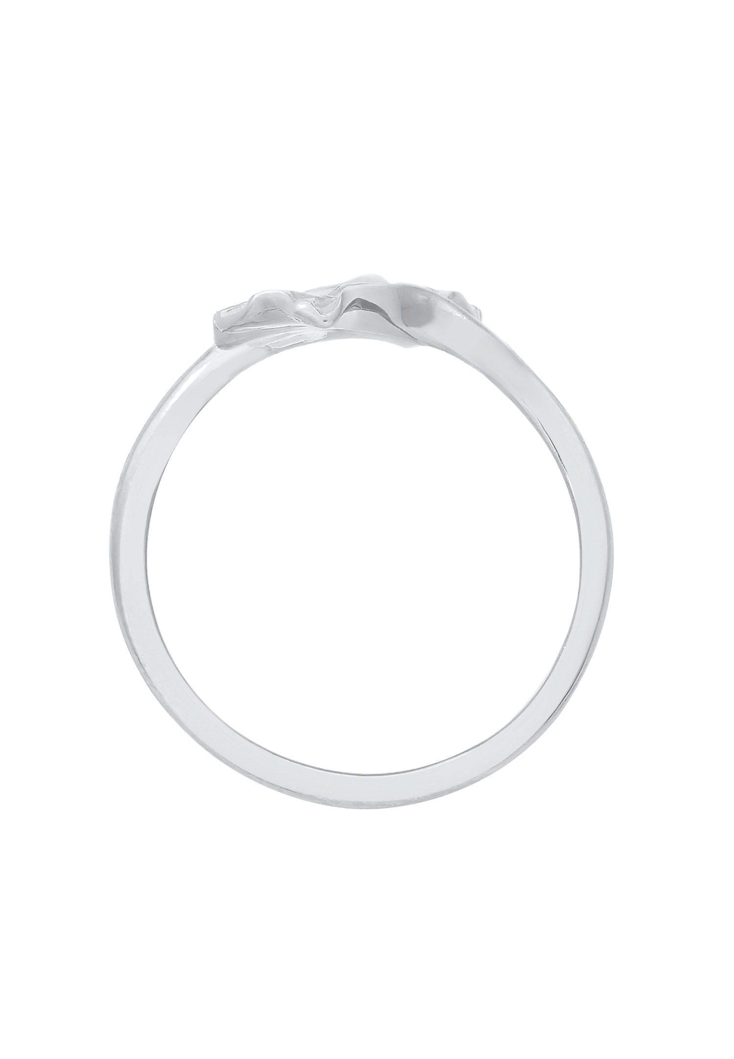 Elli Women's Ginkgo Leaf Open Trend in 925 Sterling Silver Gold Plated